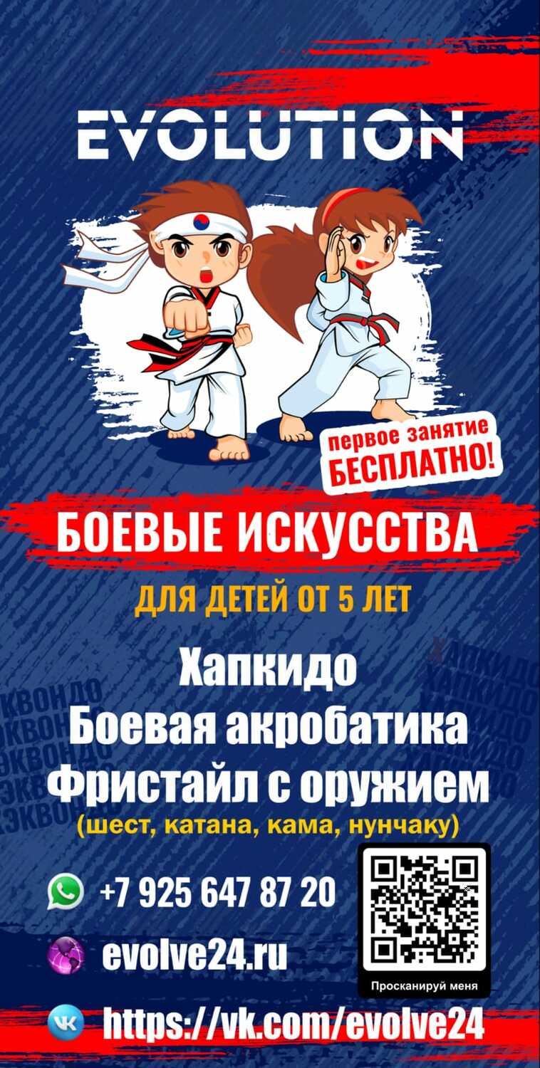 клуб боевых искусств Evolution тренировки для детей во Фрязино
